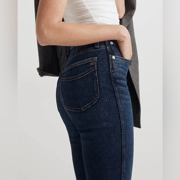 Madewell Women's High Rise Jeans - Dark Blue - Picture 2 of 9